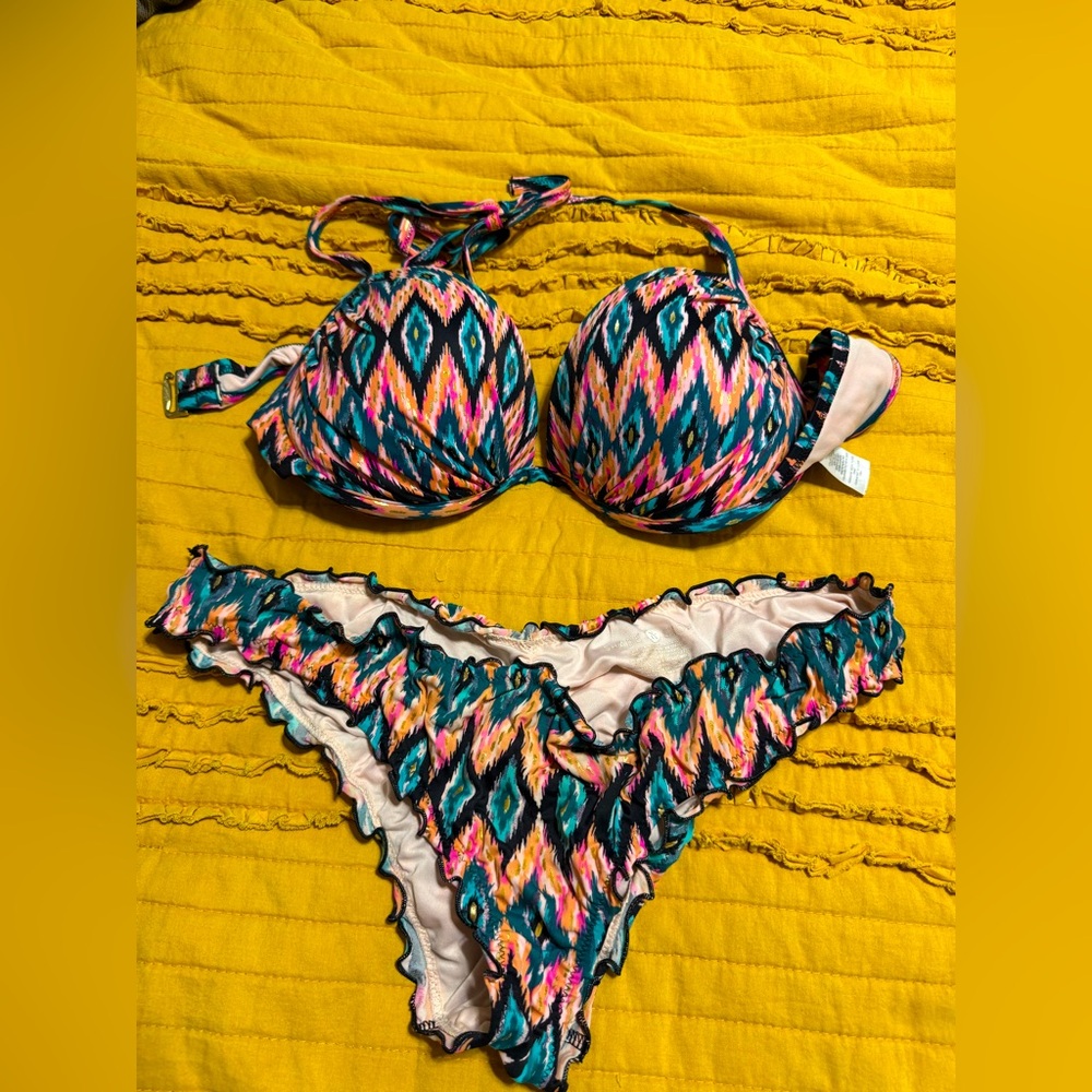 Shade & Shore Multicolor Bikini Set